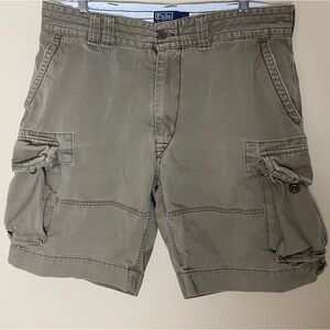 POLO Ralph Lauren Cargo Shorts Men's 36 Classic Chino Fatigue Utility Gorpcore